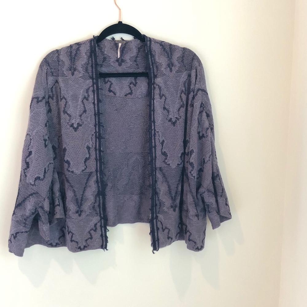 FREE PEOPLE purple kimono, size XS